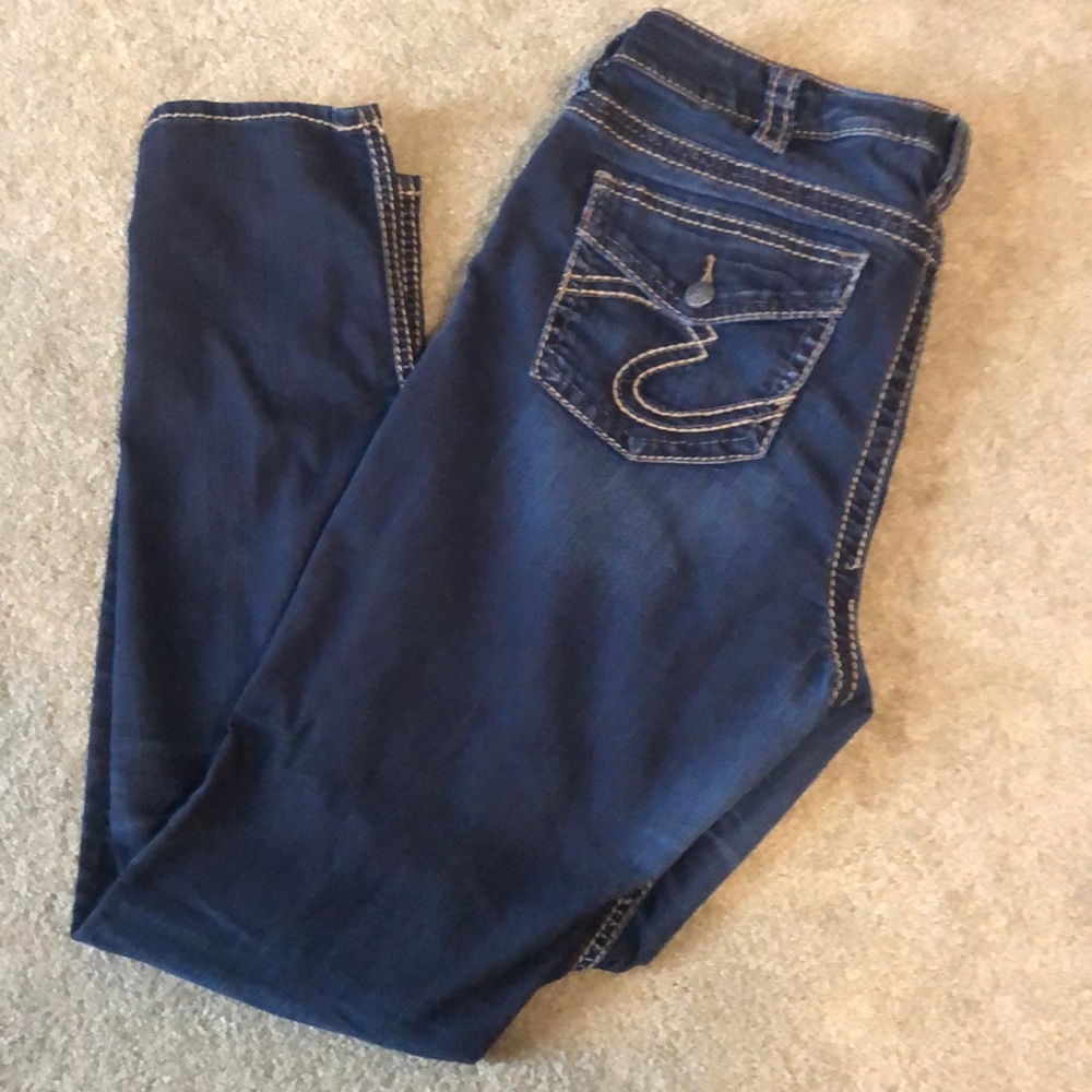 Silver Jeans SUKI MID SUPER SKINNY SZ14/L31